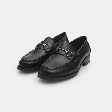 Mocasines con suela dentada, Negro Mocasines con suela dentada, Negro